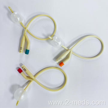 Disposable latex 2 way foley catheter